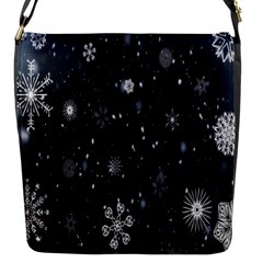 Snowflake Snow Snowing Winter Cold Flap Messenger Bag (s) by Nexatart