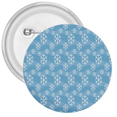 Snowflakes Winter Christmas 3  Buttons