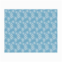 Snowflakes Winter Christmas Small Glasses Cloth