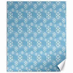 Snowflakes Winter Christmas Canvas 8  x 10 