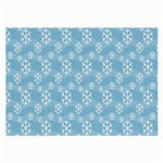 Snowflakes Winter Christmas Large Glasses Cloth (2-Side) Back