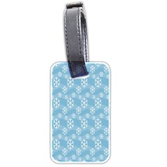 Snowflakes Winter Christmas Luggage Tags (Two Sides)