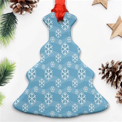 Snowflakes Winter Christmas Christmas Tree Ornament (Two Sides)