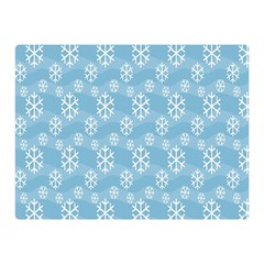 Snowflakes Winter Christmas Double Sided Flano Blanket (mini)  by Nexatart