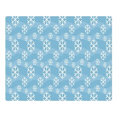 Snowflakes Winter Christmas Double Sided Flano Blanket (large)  by Nexatart