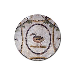 Sousse Mosaic Xenia Patterns Rubber Coaster (round)  by Nexatart