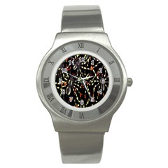 Spiders Colorful Stainless Steel Watch by Nexatart