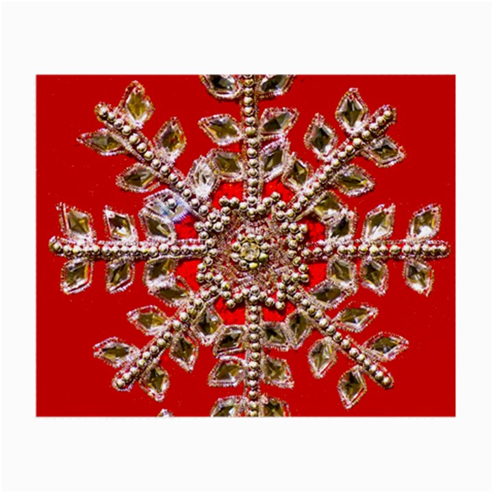 Snowflake Jeweled Small Glasses Cloth (2-Side)