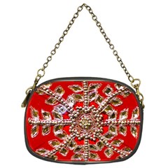 Snowflake Jeweled Chain Purses (one Side) 