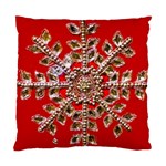 Snowflake Jeweled Standard Cushion Case (Two Sides) Front