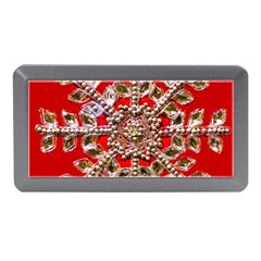 Snowflake Jeweled Memory Card Reader (mini) by Nexatart