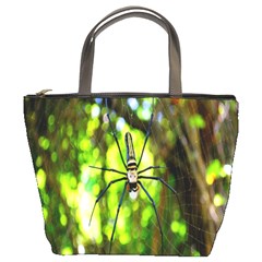 Spider Spiders Web Spider Web Bucket Bags by Nexatart