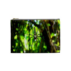 Spider Spiders Web Spider Web Cosmetic Bag (medium)  by Nexatart