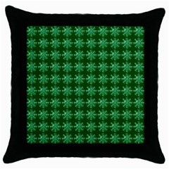 Snowflakes Square Throw Pillow Case (black) by Nexatart