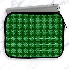 Snowflakes Square Apple Ipad 2/3/4 Zipper Cases by Nexatart