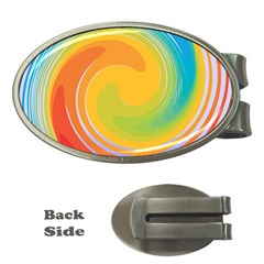 Rainbow Swirl Money Clips (oval)  by OneStopGiftShop