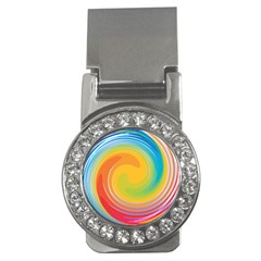 Rainbow Swirl Money Clips (cz)  by OneStopGiftShop