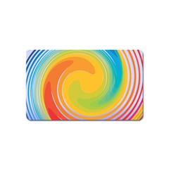 Rainbow Swirl Magnet (name Card) by OneStopGiftShop