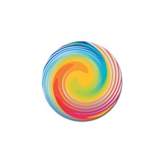 Rainbow Swirl Golf Ball Marker by OneStopGiftShop