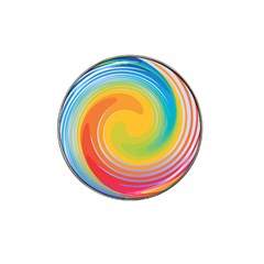 Rainbow Swirl Hat Clip Ball Marker