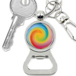 Rainbow Swirl Button Necklaces Front