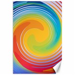 Rainbow Swirl Canvas 24  x 36  23.35 x34.74  Canvas - 1