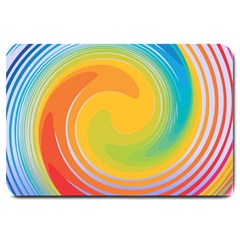 Rainbow Swirl Large Doormat  by OneStopGiftShop