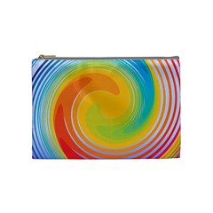 Rainbow Swirl Cosmetic Bag (medium) 