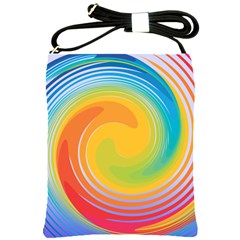 Rainbow Swirl Shoulder Sling Bags by OneStopGiftShop