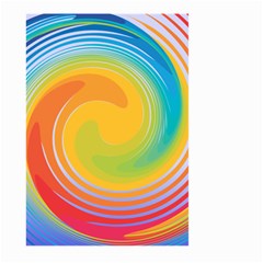 Rainbow Swirl Large Garden Flag (two Sides)