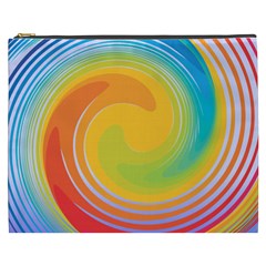 Rainbow Swirl Cosmetic Bag (xxxl) 