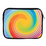 Rainbow Swirl Apple iPad 2/3/4 Zipper Cases Front