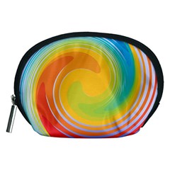 Rainbow Swirl Accessory Pouches (medium)  by OneStopGiftShop