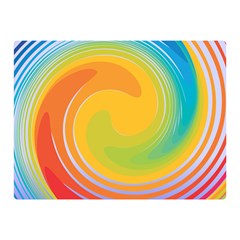 Rainbow Swirl Double Sided Flano Blanket (mini)  by OneStopGiftShop