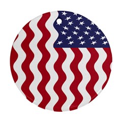 American Flag Ornament (round) by OneStopGiftShop