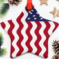 American Flag Ornament (star)