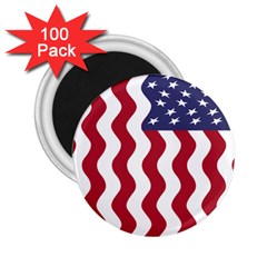 American Flag 2 25  Magnets (100 Pack)  by OneStopGiftShop