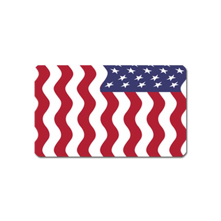 American Flag Magnet (Name Card)