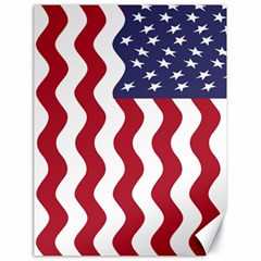 American Flag Canvas 18  X 24  