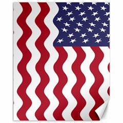 American Flag Canvas 11  X 14   by OneStopGiftShop