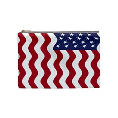 American Flag Cosmetic Bag (medium) 