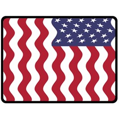 American Flag Fleece Blanket (large) 