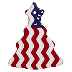 American Flag Christmas Tree Ornament (two Sides) by OneStopGiftShop