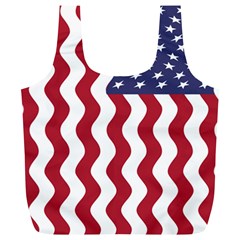 American Flag Full Print Recycle Bags (l) 