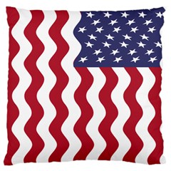 American Flag Standard Flano Cushion Case (one Side) by OneStopGiftShop