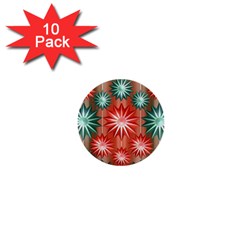 Star Pattern  1  Mini Buttons (10 Pack)  by Nexatart