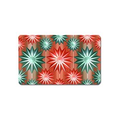 Star Pattern  Magnet (name Card) by Nexatart