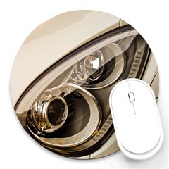 Spotlight Light Auto Round Mousepads by Nexatart