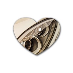 Spotlight Light Auto Rubber Coaster (heart)  by Nexatart