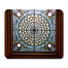 Stained Glass Window Library Of Congress Large Mousepads by Nexatart